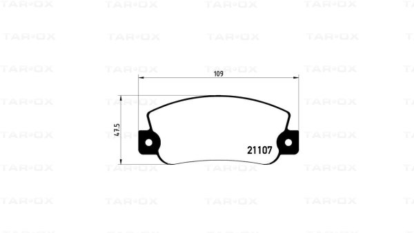 Tarox Bremsbeläge Hinterachse passend für Lancia Delta, Lancia Prisma, Lancia Thema