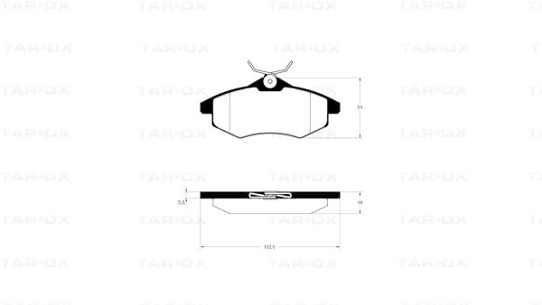 Tarox Bremsbeläge Vorderachsepassend für Citroen C2 & Citroen C3