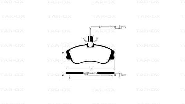 Tarox Bremsbeläge Vorderachse passend für Citroen Berlingo, Citroen Xsara & Peugeot 306
