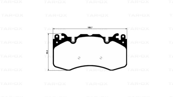 Tarox Bremsbeläge Vorderachse passend für Land Rover Defender, Land Rover Discovery Mk5, Land Rover Range Rover Mk3/Mk4, Land Rover Range Rover Sport