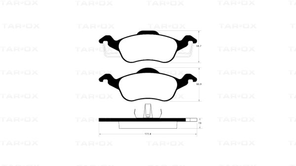 Tarox Bremsbeläge Vorderachse passend für Ford Focus Mk1