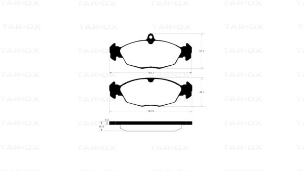 Tarox Bremsbeläge Hinterachse passend für Jaguar XJ & Jaguar XK8