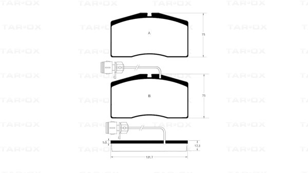Tarox Bremsbeläge Vorderachse passend für Audi A6 quattro (C4) & Audi A8 (quattro)(4D)