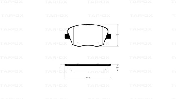 Tarox Bremsbeläge Vorderachse passend für Seat Ibiza, Skoda Fabia, VW Polo Mk4