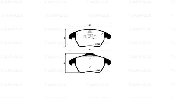 Tarox Bremsbeläge Vorderachse passend für Audi, Seat, Skoda & VW