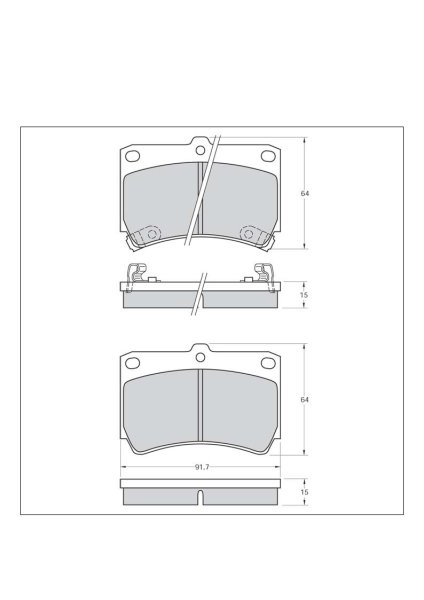 Tarox Bremsbeläge Hinterachse passend für Mazda 121, Mazda 323, Mazda 323F, Mazda Demio