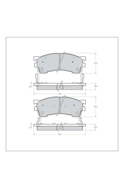 Tarox Bremsbeläge Vorderachse passend für Ford Probe & Mazda 626