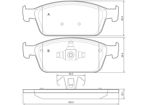 Tarox Bremsbeläge Vorderachse passend für Ford Focus Mk3 & Ford Kuga II