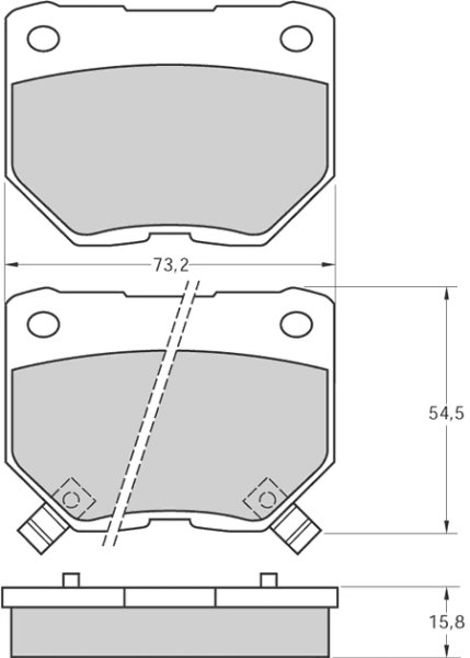 Tarox Bremsbeläge Hinterachse passend für Nissan 300 ZX & Subaru Impreza