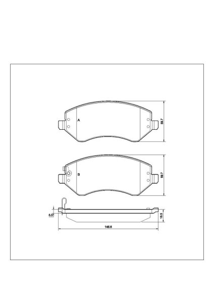 Tarox Bremsbeläge Vorderachse passend für Chrysler Grand Voyager, Chrysler Voyager, Jeep Cherokee