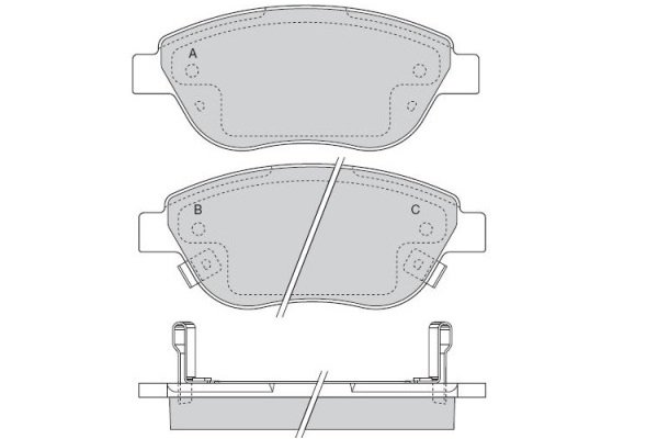 Tarox Bremsbeläge Vorderachse passend für Fiat 500 L