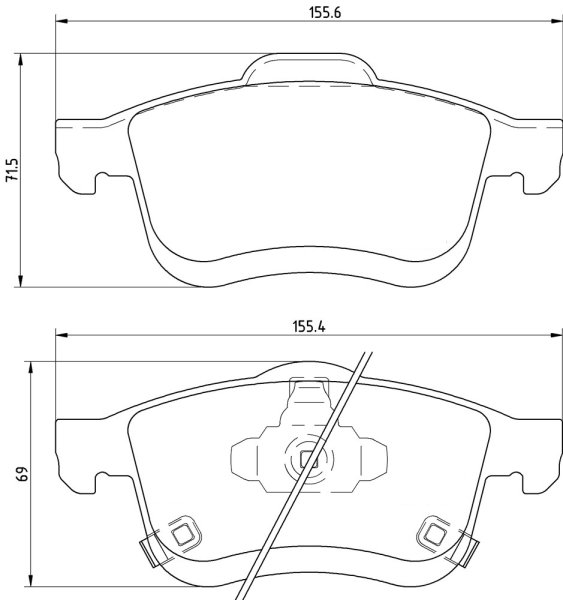 Tarox Bremsbeläge Vorderachse passend für Fiat 500 L