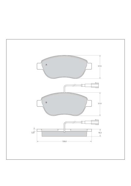 Tarox Bremsbeläge Vorderachse passend für Abarth, Citroen, Fiat, Lancia & Opel