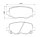 Tarox Bremsbeläge Hinterachse passend für Alfa Romeo Tonale, Fiat 500 X, Jeep Cherokee KL, Jeep Renegade