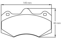 Tarox Bremsbeläge Vorderachse passend für Lotus...