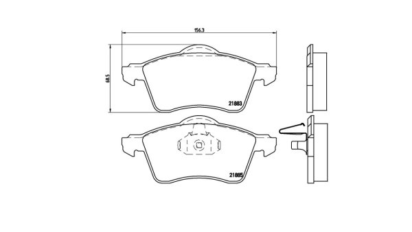 Tarox Bremsbeläge Vorderachse passend für VW Caddy