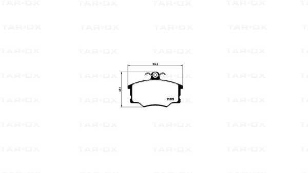Tarox Bremsbeläge Vorderachse passend für Alfa Romeo 164, Fiat Croma & Lancia Delta, Lancia Prisma, Lancia Thema
