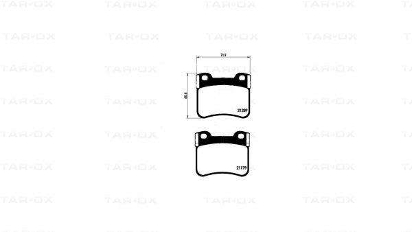 Tarox Bremsbeläge Vorderachse passend für Citroen AX, Citroen Saxo & Peugeot 106