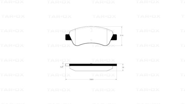Tarox Bremsbeläge Vorderachse passend für Citroen Berlingo, C2, C3 Picasso, C4, DS3, Xsara & Peugeot 1007, 206, 207, 208, 307