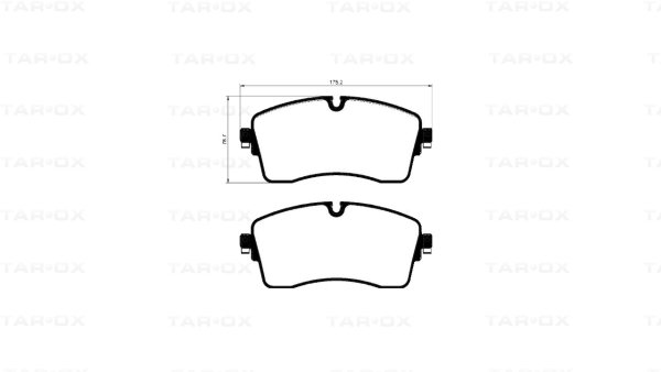Tarox Bremsbeläge Vorderachse passend für Jaguar E-Pace, Land Rover Defender, Land Rover Discovery Sport, Land Rover Evoque, Land Rover Range Rover Sport