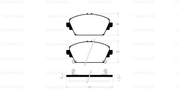 Tarox Bremsbeläge Vorderachse passend für Nissan Primera & Rover Group 45