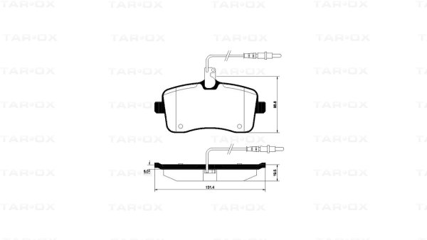Tarox Bremsbeläge Vorderachse passend für Peugeot 407 & Renault 508