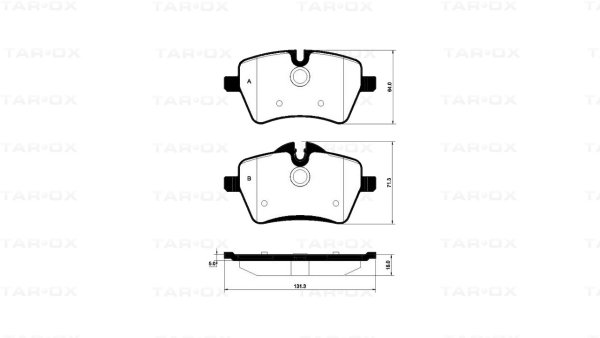 Tarox Bremsbeläge Vorderachse passend für Mini Clubman R55, Mini Countryman R60, Mini Paceman R58, Mini R53, Mini R56