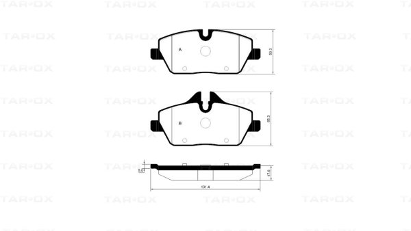 Tarox Bremsbeläge Vorderachse passend für BMW 1er (E81/E87)(F20/F21) & Mini R56