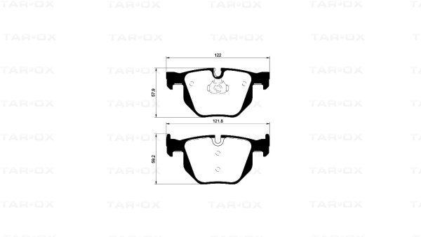 Tarox Bremsbeläge Hinterachse passend für BMW 5er (E60/E61) & BMW X5 (F15, F85)