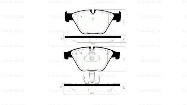Tarox Bremsbeläge Vorderachse passend für BMW 5er (F10/F11)