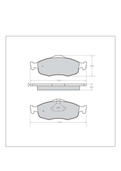 Tarox Bremsbeläge Vorderachse passend für Ford Cougar, Ford Mondeo, Ford Scorpio Mk 1/Granada Mk3