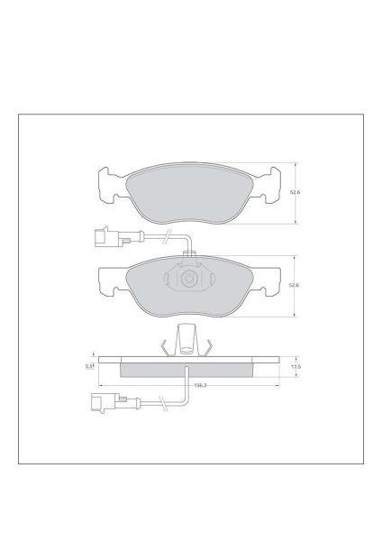 Tarox Bremsbeläge Vorderachse passend für Alfa Romeo 145/146, Fiat Barchetta, Fiat Brava/Bravo, Fiat Marea, Fiat Punto, Lancia Dedra, Lancia Delta