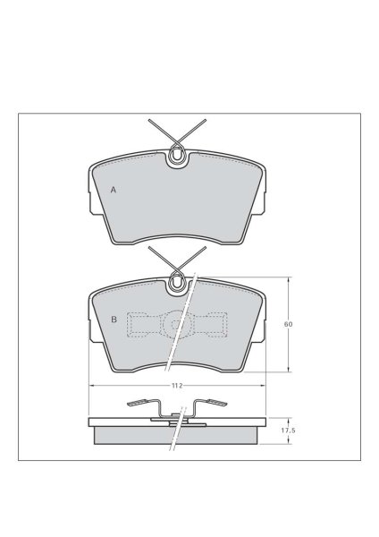 Tarox Bremsbeläge Vorderachse passend für Opel Monza & Opel Senator A