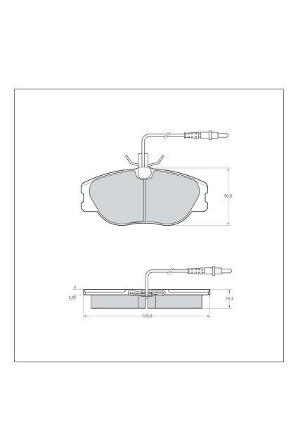 Tarox Bremsbeläge Vorderachse passend für Citroen Evasion, Citroen Synergie, Fiat Scudo, Fiat Ulysse, Lancia Zeta, Peugeot 806