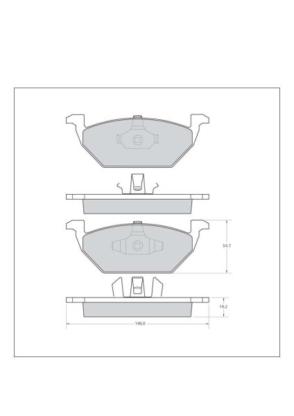 Tarox Bremsbeläge Vorderachse passend für Audi, Seat, Skoda & VW