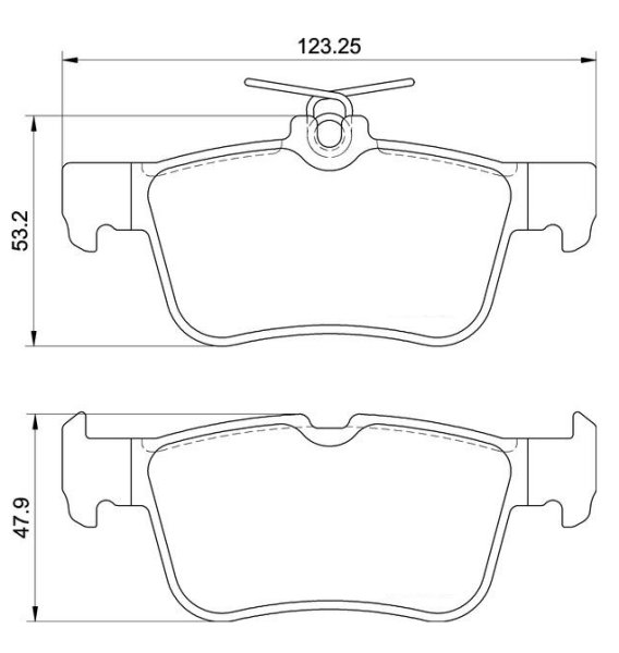 Tarox Bremsbeläge Hinterachse passend für Ford Edge, Ford Focus Mk4, Ford Kuga II