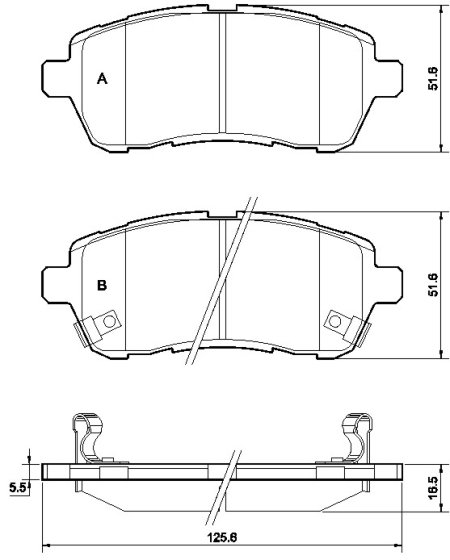 Tarox Bremsbeläge Vorderachse passend für Ford Fiesta Mk6, Ford Ka +, Mazda 2 & Suzuki Swift