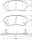 Tarox Bremsbeläge Vorderachse passend für Ford Fiesta Mk6, Ford Ka +, Mazda 2 & Suzuki Swift