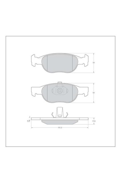 Tarox Bremsbeläge Vorderachse passend für Fiat Punto & Lancia Y