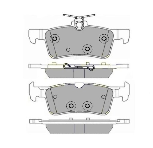 Tarox Bremsbeläge Hinterachse passend für Ford Fiesta Mk7