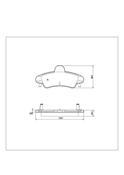 Tarox Bremsbeläge Hinterachse passend für Ford Cougar & Ford Mondeo