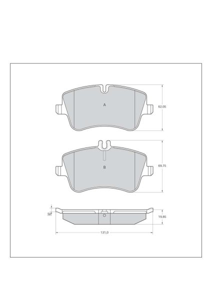 Tarox Bremsbeläge Vorderachse passend für Mercedes C-Klasse (W203/T203/C203), Mercedes CLC-Klasse (CL203), Mercedes CLK-Klasse (C209/A209), Mercedes SLK-Klasse (R171)