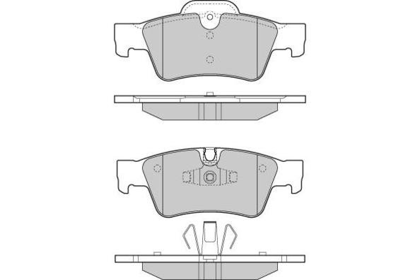 Tarox Bremsbeläge Hinterachse passend für Mercedes C-Klasse (W204/T204/C204), Mercedes GL-Klasse (X164), Mercedes M-Klasse (W164)