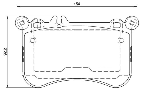 Tarox Bremsbeläge Vorderachse passend für Mercedes A-Klasse (W176), Mercedes E-Klasse (W212/T212), Mercedes S-Klasse (W221)