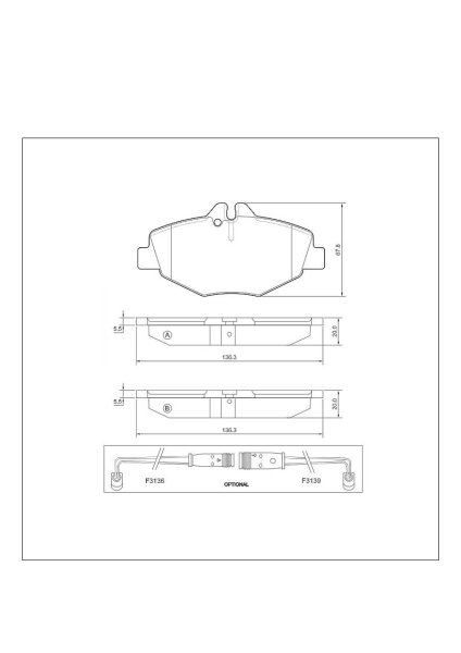Tarox Bremsbeläge Vorderachse passend für Mercedes E-Klasse (W211/T211)