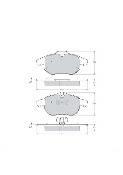 Tarox Bremsbeläge Vorderachse passend für Fiat Croma, Opel Astra H, Opel Signum , Opel Vectra C, Saab 9-3, Vauxhall Astra Mk5, Vauxhall Signum, Vauxhall Vectra