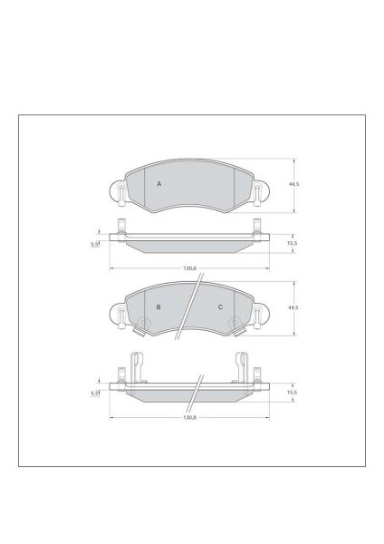 Tarox Bremsbeläge Vorderachse passend für Opel Agila, Subaru Justy III, Suzuki Wagon, Vauxhall Agila