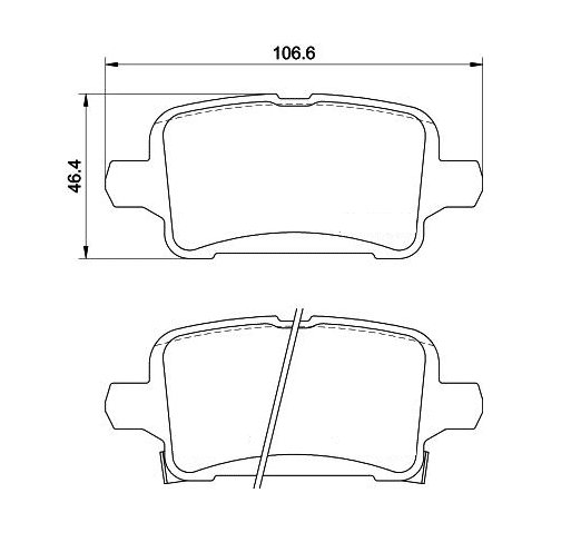 Tarox Bremsbeläge Hinterachse passend für Opel Astra K