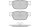 Tarox Bremsbeläge Vorderachse passend für Citroen C5, Citroen C6, Citroen DS4 & Peugeot 308, Peugeot 508, Peugeot RCZ