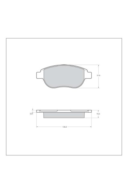 Tarox Bremsbeläge Vorderachse passend für Citroen Berlingo, C4, DS3, DS4, Xsara & Peugeot 206, 207, 208, 307